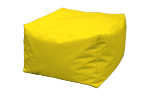 Πουφ Παραλίας Poofomania Κίτρινο 60x60x40hcm Poofomania 10128-2
