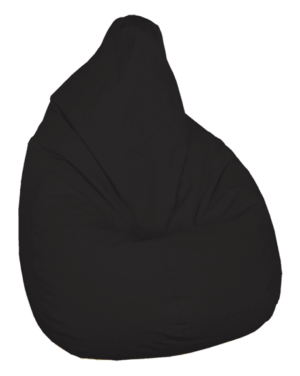 Πουφ Παραλίας Αχλάδι Β Μαύρο Ø68x80cm Poofomania 10138-K11