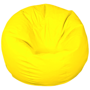 Πουφ Παραλίας Basket B Κίτρινο Ø120cm Poofomania 10133-Κ14