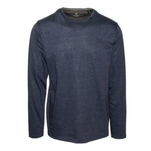 71436-12 Ανδρική μακρυμάνικη μπλούζα μακό - Μπλέ μελανζέ - Μπλε