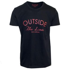 71630-01 Ανδρικό T-Shirt με τύπωμα - Μαύρο - Μαύρο