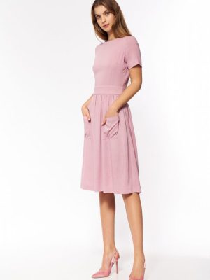 Καθημερινό Φόρεμα 163843 SALE Nife - Ροζ