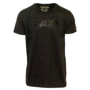 71506-01 Ανδρικό T-shirt με στάμπα - Μαύρο - Μαύρο