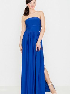 Μακρύ Φόρεμα 119354 SALE Lenitif - Μπλε