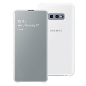 Samsung Clear View Cover White για το Samsung Galaxy S10e EF-ZG970CWEGWW