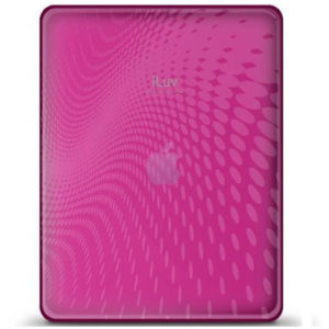 ILUV iCC802PNK iPad TPU Case with Dot Wave (Pink)