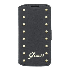 Guess Studded flip Leather Case Black για το Samsung i9195 S4 mini GUFLBKS4MSAB