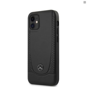 Δερμάτινη θήκη Mercedes Leather Urban Cover για το iPhone 12 mini 5.4 Black - (MEHCP12SARMBK)