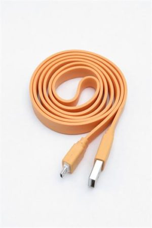 Universal Belt microUSB Data Cable Orange (Bulk) OEM 2670085058223