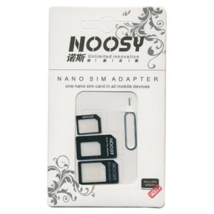 Noosy Multi SIM Card Adapter for Smartphones - Black