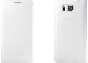 Samsung Θήκη Flip EF-FG850BWEG G850F Galaxy Alpha Λευκό