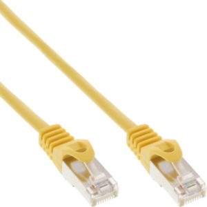 InLine® Patch Cable F/UTP Cat.5e yellow 1m