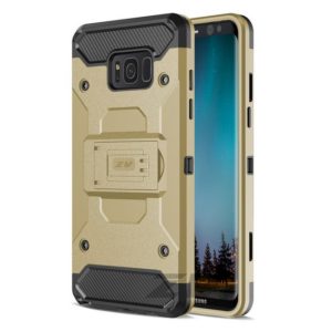 Zizo Tough Armor Style 2 Case w/ Holster in ZV Blister Packaging - Gold/Black For Samsung Galaxy S8 1TGAM-SAMGS8-GDBK