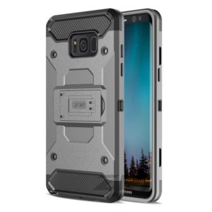 Zizo Tough Armor Style 2 Case w/ Holster in ZV Blister Packaging - Gray/Black For Samsung Galaxy S8 1TGAM-SAMGS8-GRBK