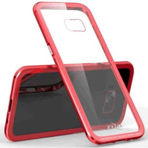 Zizo ATOM Case w/ 9H Tempered Glass Screen Protector and Airframe Grade Aluminum For Samsung Galaxy S8 - RED 1ATOM-SAMGS8-RD