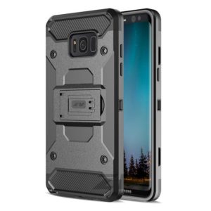 Zizo Tough Armor Style 2 Case w/ Holster in ZV Blister Packaging - Black/Black For Samsung Galaxy S8 1TGAM-SAMGS8-BKBK