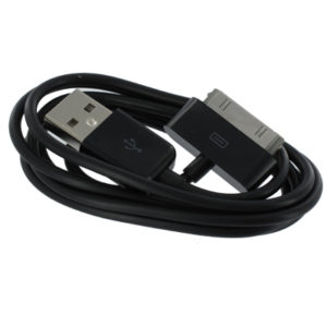 Data cable for iPhone and iPod black (bulk) 1Μ