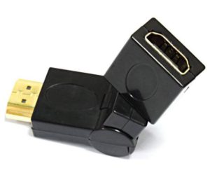 Powertech adapter HDMI M / HDMI F, 360 μοίρες περιστροφή CAB-H026