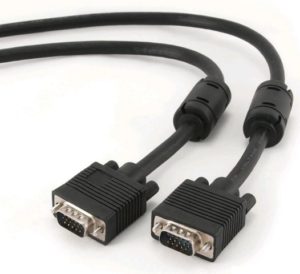 CABLEXPERT Premium VGA HD15M/HD15M dual-shielded w/2*ferrite core 6ft-1.8M cable, black.