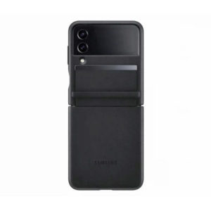 Samsung Leather Cover για το Galaxy Z Flip 4 Black EF-VF721LBE