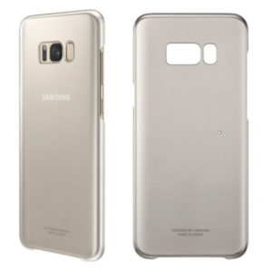 Samsung Clear Cover GOLD για το G955 Galaxy S8 Plus (EU Blister) EF-QG955CFE