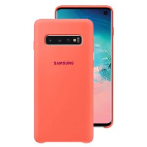 Samsung Silicone Cover Case Berry Pink για το Samsung Galaxy S10 EF-PG973THEGWW