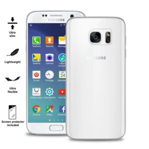 PURO Ultra Slim 0.3 mm Back cover + screen protectror Galaxy S7 transparent SGS703TR