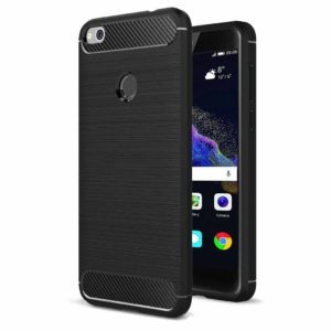 FORCELL Carbon Case για το Huawei P8 Lite / P9 lite / Honor 8 Lite (2017) - Μαύρο