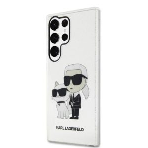 Karl Lagerfeld Samsung Galaxy S23 Ultra transparent hardcase Gliter Karl&Choupette (KLHCS23LHNKCTGT)