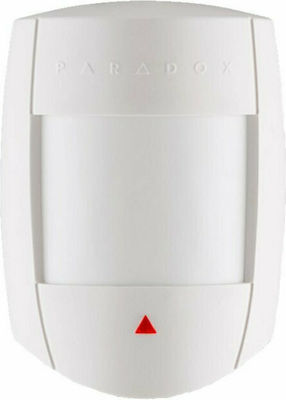 Paradox DG65+ Αισθητήρας Κίνησης με Εμβέλεια 12m Ψηφιακός Διπλός Υπέρυθρος σε Λευκό Χρώμα
