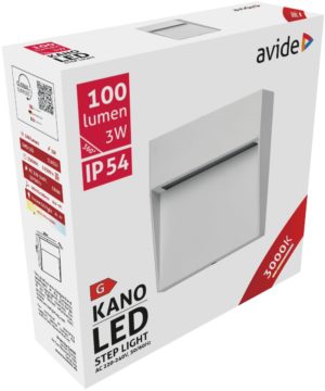 Avide Εξωτερικό Φώς Σκάλας Kano LED 3W Θερμό 3000K IP54 10.5cm