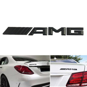 Αυτοκόλλητο Σήμα Amg Μαύρο Μεταλλικό 18cm x 2cm 1 Τεμάχιο (CAR0002577)