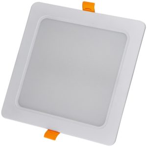 Avide LED Φωτιστικό Οροφής Χωνευτό Τετράγωνο Πλαστικό 18W Ψυχρό 6400K