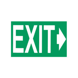 Αυτοκόλλητο Σήμα Exit 16 x 10cm 1 Τεμάχιο (CAR0021173)