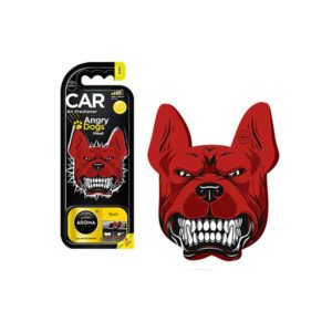 Αρωματικό Αυτοκινήτου Κρεμαστό Angry Dogs Pitbull Aroma Με Άρωμα Black (CAR0020154)