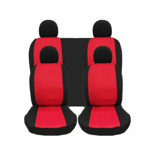 Καλύμματα Καθισμάτων Υφασμάτινα Smart Style Μαύρο-Κόκκινο Σετ Εμπρός-Πίσω 8 Τεμάχια (CAR0012068)
