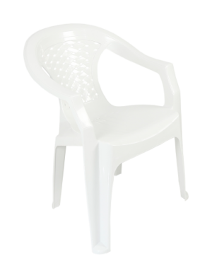 Πολυθρόνα TUSEMECO πλαστική σε χρώμα λευκό 54x43x78