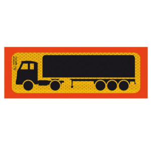 Αυτοκόλλητη Πινακίδα Φορτηγού Επικαθήμενο 50 x 20cm Π.3Μ 214/Α 1 Τεμάχιο (CAR0021162)