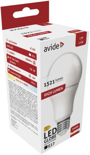 Avide LED Κοινή A60 13W E27 Θερμό 3000K