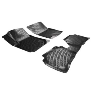 Πατάκια Σκαφάκια 3D Από Λάστιχο TPE Για Kia Venga 2019- Rizline 4 Τεμάχια Μαύρα (CAR0022340)