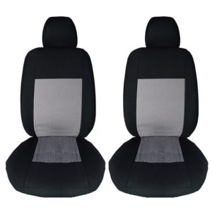 Καλύμματα Μπροστινών Καθισμάτων Υφασμάτινα Prime Μαύρο-Γκρι 6 Τεμάχια 11704 (CAR0012604)