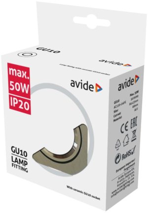 Avide GU10 Πλαίσιο Στρογγυλό Αλουμίνιο