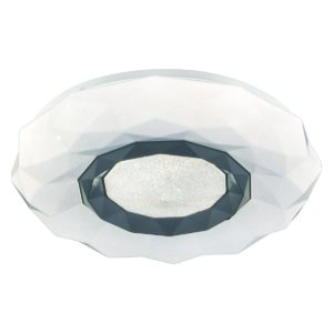 Φωτιστικό Οροφής LED LIBRA Λευκό Μέταλλο/Γυαλί 40x40cm