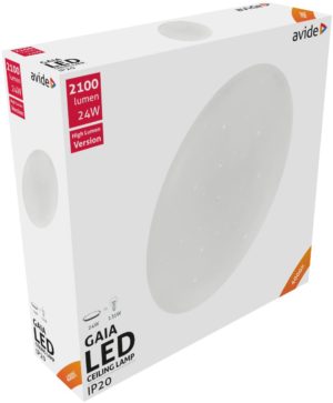Avide LED Μοντέρνα Πλαφονιέρα Οροφής Gaia 24W 380*105.0mm Λευκό 4000K