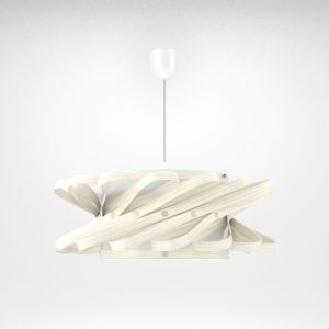 Φωτιστικό Κρεμαστό Majorka Μονόφωτο Λευκό (PP-PVC) Ε27 58x58x80cm