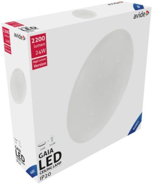 Avide LED Μοντέρνα Πλαφονιέρα Οροφής Gaia 24W 380*105.0mm Ψυχρό 6400K
