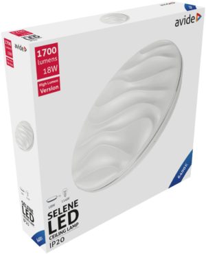 Avide LED Ceiling Lamp Oyster Selene 18W 330*68mm CW 6400K