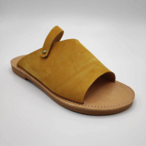 Potamides Yellow Leather Sandals