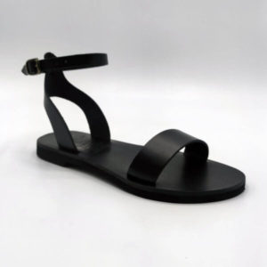 Single Strap Black Sandals