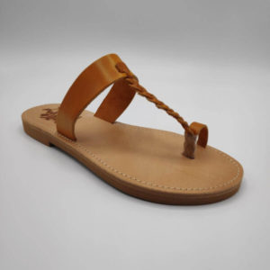 Mikri Vigla Braided Leather Sandal